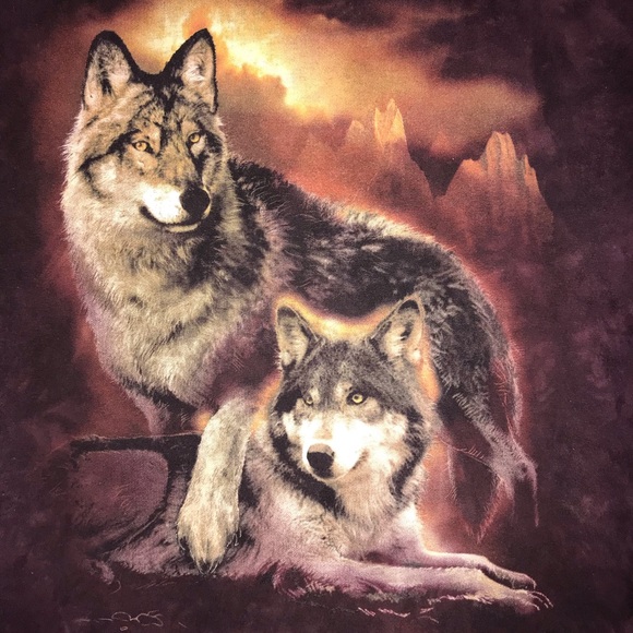 The Mountain Other - 🐺 Majestic Wolf Wolves shirt by The Mountain